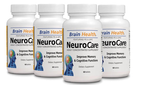 4 Neuro Care - Improve Memory - 100% Natural - Dietary Supplement