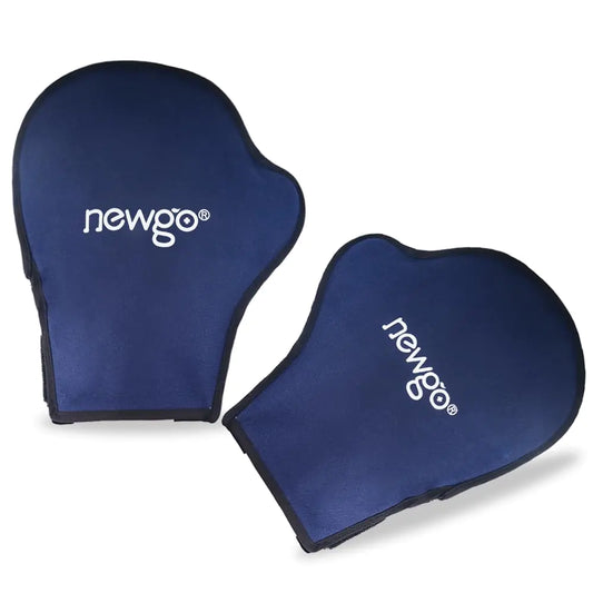 NEWGO Hand Ice Pack Golves for Pain Relief 2 Pack Cold Gloves for Chemotherapy Neuropathy Ice Gloves for Hands Finger Injuries Arthritis Working Hands - Navy Blue