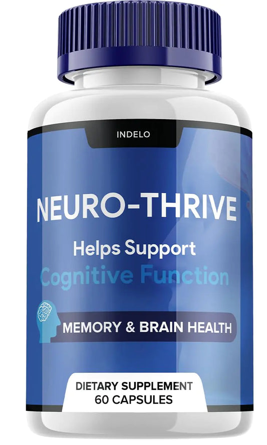 Neuro Thrive Brain Supplement Neuro Thrive for Memory Formula Neuro-Thrive PQQ to Reduce The Negative Effects of Brain Fog Neuro-Thrive Cognitive Function NeuroThrive Reviews (60 Capsules)