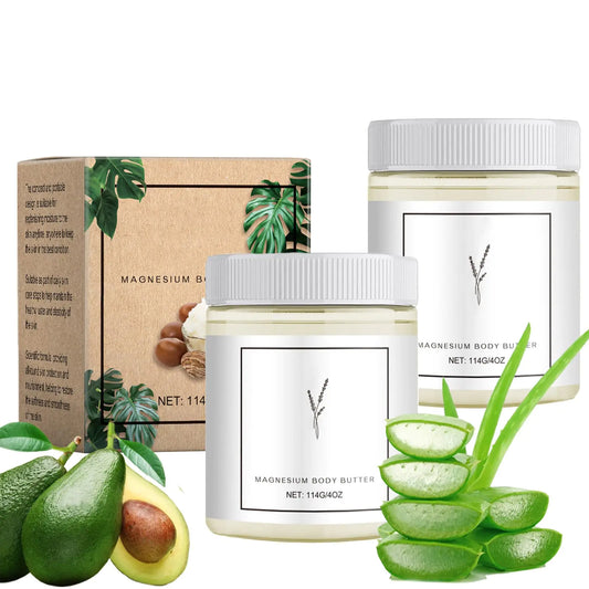 Vingtank Neuropathy CreamMagnesium Body ButterDeeply Moisturizes SkinKeep Soft SmoothSuitable for All Skin Types(2Pcs x 114g)