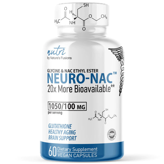Neuro NAC Supplement N-Acetyl Cysteine Ethyl Ester - More Bioavailable Than NAC 600 mg - Boost Glutathione 10x More Than Liposomal Glutathione - N Acetyl Cysteine Ethyl Ester 60 Capsules