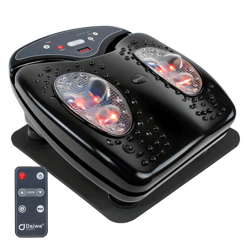 Daiwa Felicity Foot Massager with Heat - Electric Foot Massagers for Plantar Fasciitis Circulation & Neuropathy - Multi Function Shiatsu Calf Thigh & Leg Massage FSA/HSA Eligible