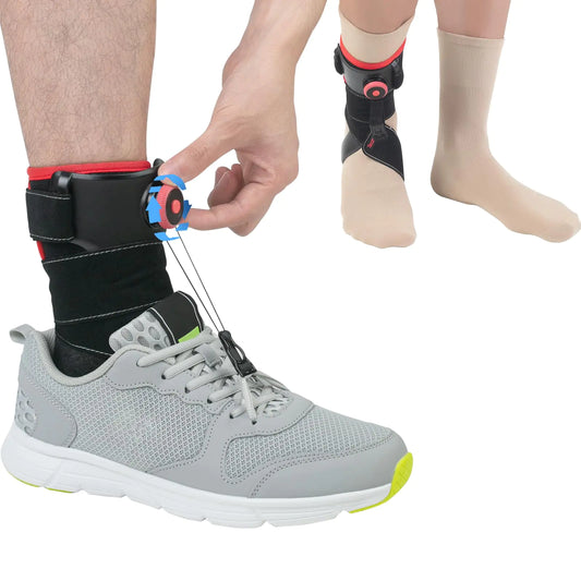 Tech Love AFO Foot Drop Brace -Patented Adjustable Drop Foot Brace for Walking with ShoesDual Support Help Walking Cause by ALSMSStrokeDiabetic Neuropathy AFO Right Foot