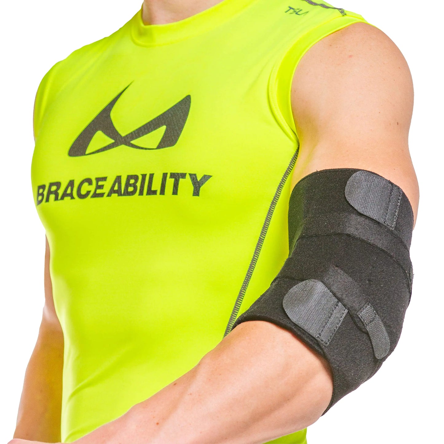 BraceAbility Cubital Tunnel Syndrome Brace - Ulnar Nerve Padded Elbow Splint for Sleeping and Daytime Support for Radial Neuropathy and Nerve Entrapment Treatment Pain-Relief and Recovery (Universal)